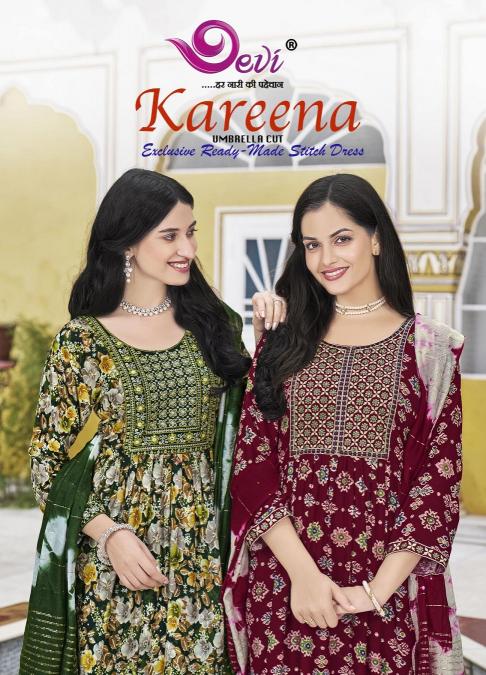 Devi Kareena Vol-1 – Umbrella Cut Kurti With Pant Dupatta - Wholesale Catalog