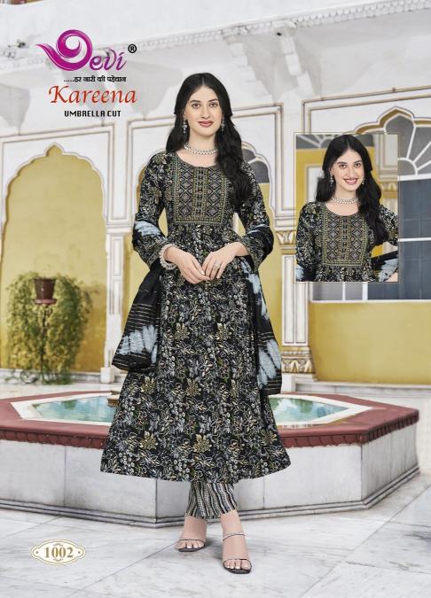 Devi Kareena Vol-1 – Umbrella Cut Kurti With Pant Dupatta - Wholesale Catalog