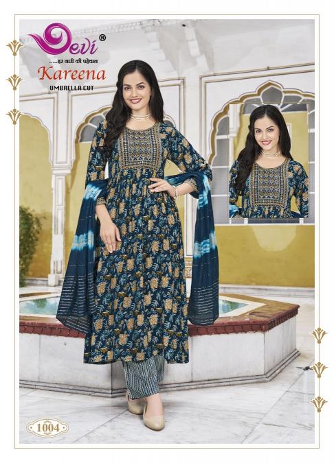 Devi Kareena Vol-1 – Umbrella Cut Kurti With Pant Dupatta - Wholesale Catalog