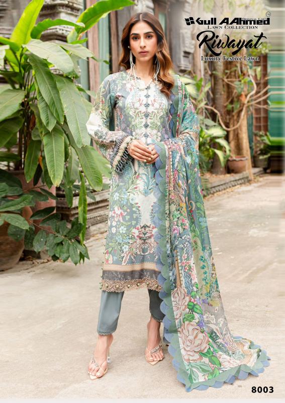 Gull AAhmed Riwayat Vol-08 – Karachi Dress Material - Wholesale Catalog