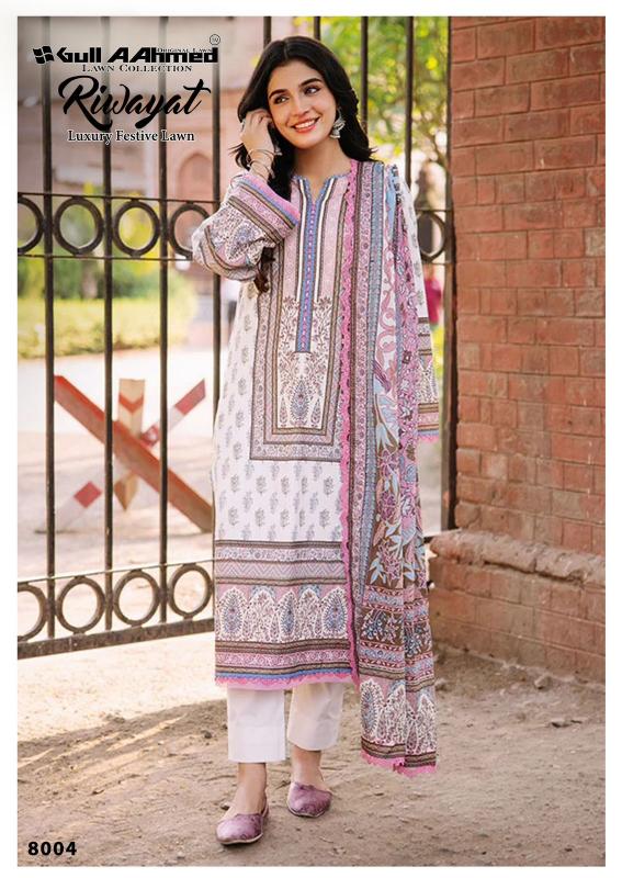 Gull AAhmed Riwayat Vol-08 – Karachi Dress Material - Wholesale Catalog