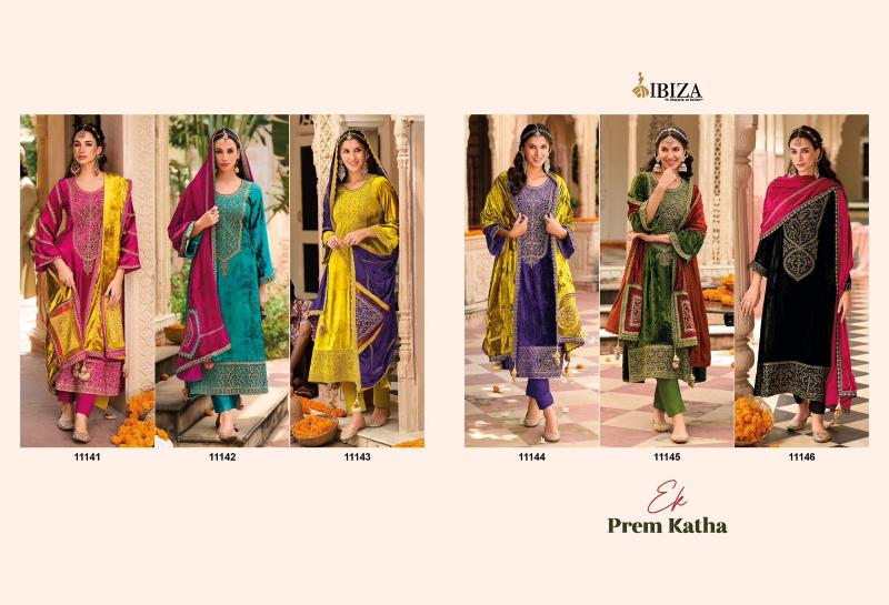 Ibiza Ek Prem Katha Velvet Embroidered Salwar Kameez Wholesale Catalog