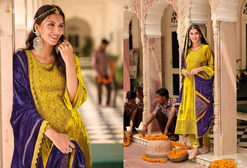 Ibiza Ek Prem Katha Velvet Embroidered Salwar Kameez Wholesale Catalog