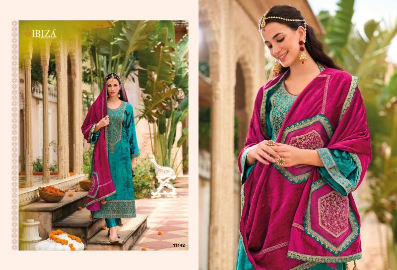 Ibiza Ek Prem Katha Velvet Embroidered Salwar Kameez Wholesale Catalog