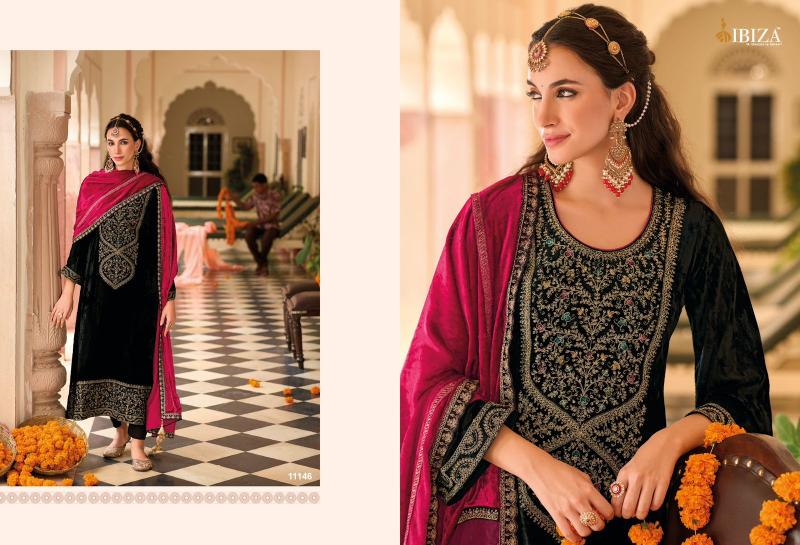 Ibiza Ek Prem Katha Velvet Embroidered Salwar Kameez Wholesale Catalog