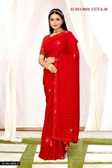 INDER SILK MILLS JYOTIKA 9058 georgette saree online india