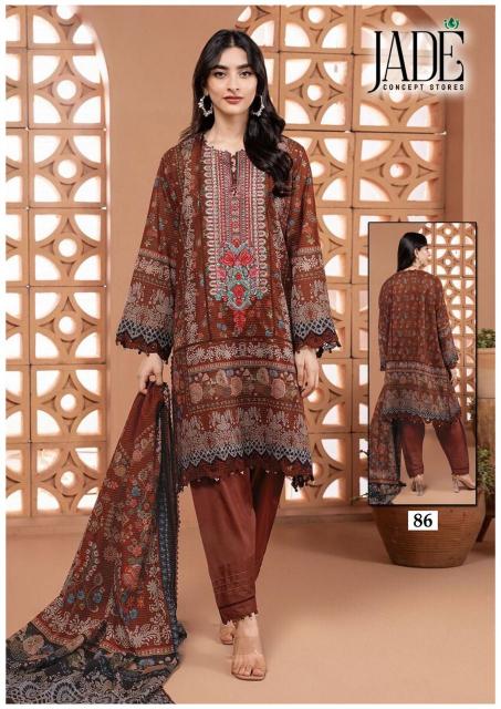 Jade Chevron Vol 9 Pakistani Lawn Cotton Dress Material Wholesale Surat