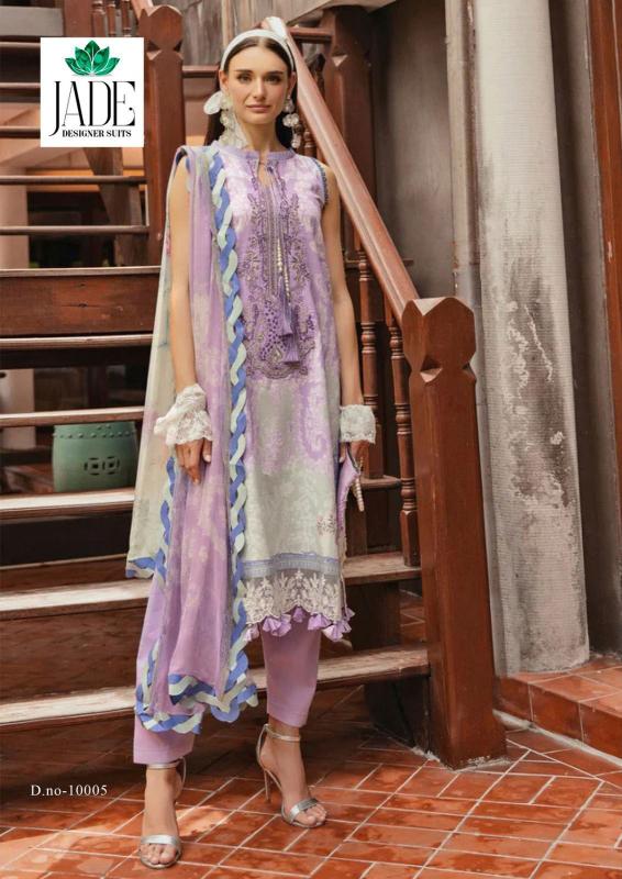 Jade Crimson Vol 10 Heavy Pakistani Lawn Cotton Dress Material Wholesale India