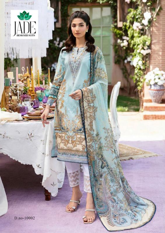 Jade Crimson Vol 10 Heavy Pakistani Lawn Cotton Dress Material Wholesale India