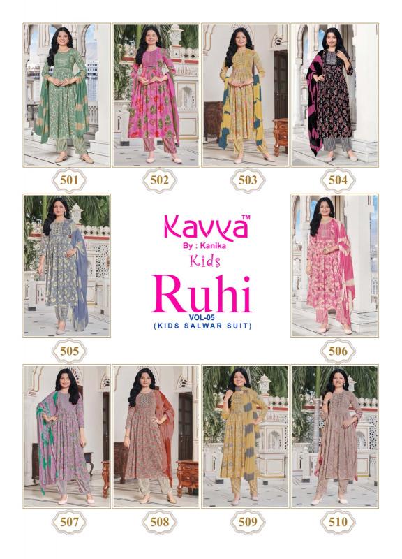 Kavya Ruhi Vol 5 Kids Kurti manufacture in india