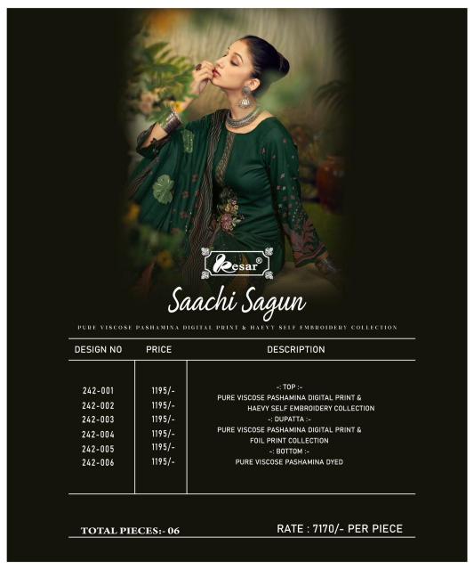 Kesar Saachi Sagun Digital Printed Wholesale Dress Material in shivaji nagar