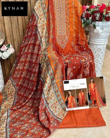 Kynah 2200 Cotton Dupatta Pakistani Lawn Suits in Surat