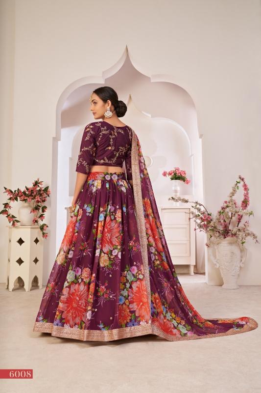 Lotus Vol - 1 6008 Wine Lehenga online wholesale surat