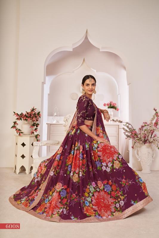 Lotus Vol - 1 6008 Wine Lehenga online wholesale surat