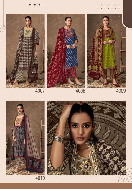 Mayur Ajarakh Vol-4 – Kurti Pant With Dupatta - Wholesale Catalog