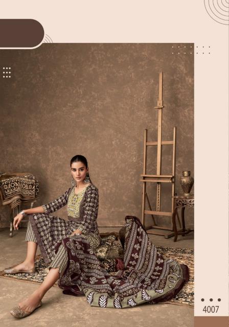 Mayur Ajarakh Vol-4 – Kurti Pant With Dupatta - Wholesale Catalog