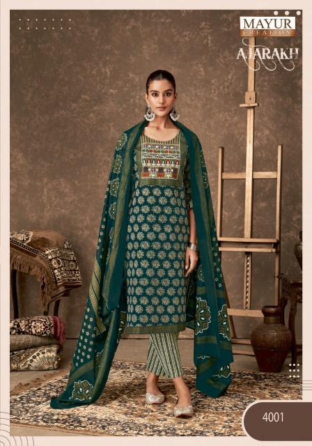 Mayur Ajarakh Vol-4 – Kurti Pant With Dupatta - Wholesale Catalog