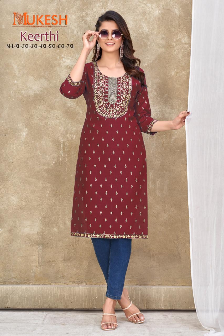 Mukesh Keerthi Buy Embroidered Kurtis Online India