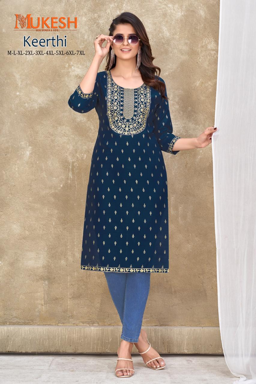 Mukesh Keerthi Buy Embroidered Kurtis Online India