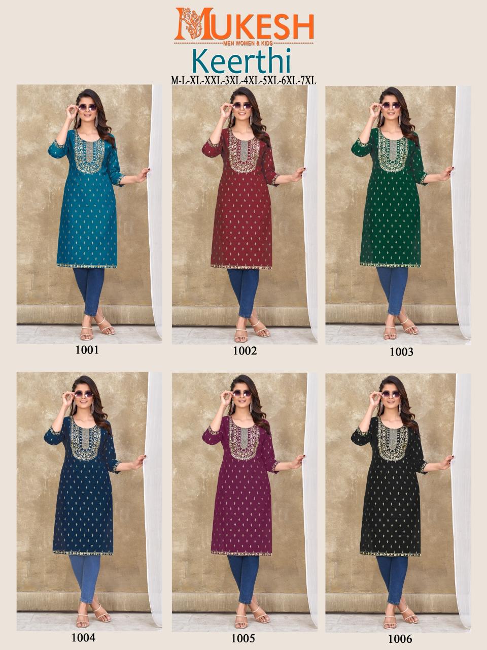 Mukesh Keerthi Buy Embroidered Kurtis Online India