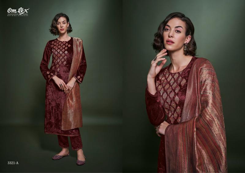 Omtex Aayat Vol 3 Viscose Velvet Salwar Kameez Wholesale Catalog