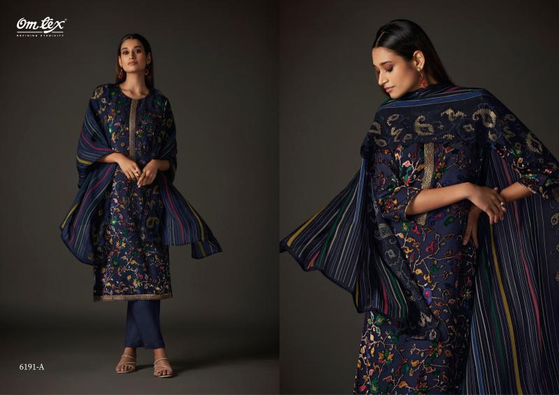 Omtex Ethnic Elegance Velvet Brasso Print Salwar Kameez Wholesale Catalog