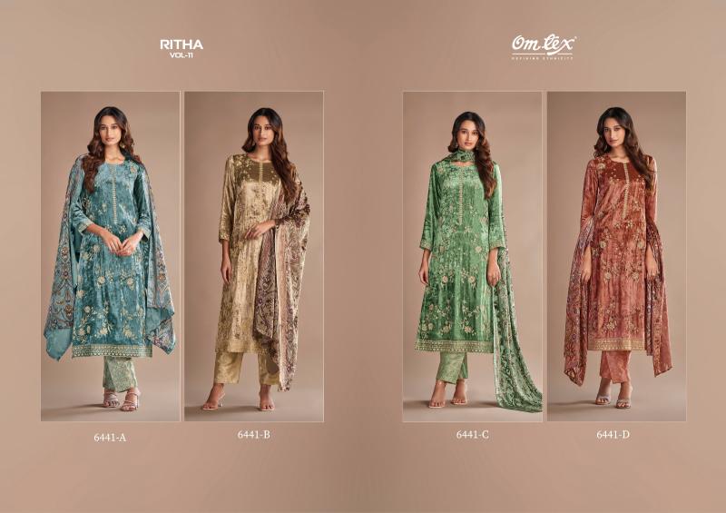 Omtex Ritha Vol 11 Viscose Salwar Kameez Wholesale Catalog