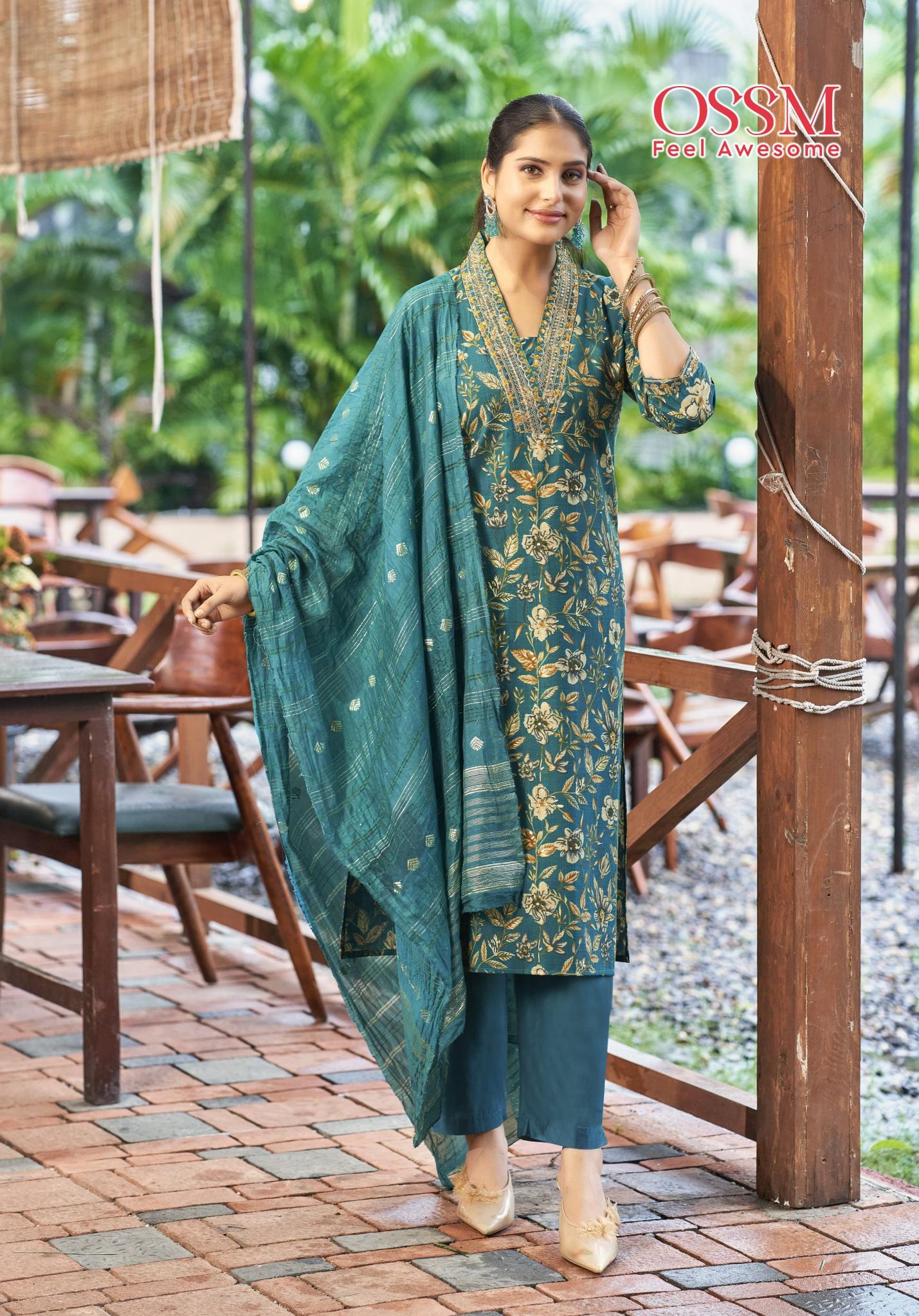 Ossm Muskan Vol 6 Embroidered Kurtis Online India