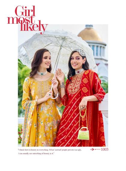 Radhika Miraaya Vol 1 Buy Yellow Pink Colour Kurti Online India