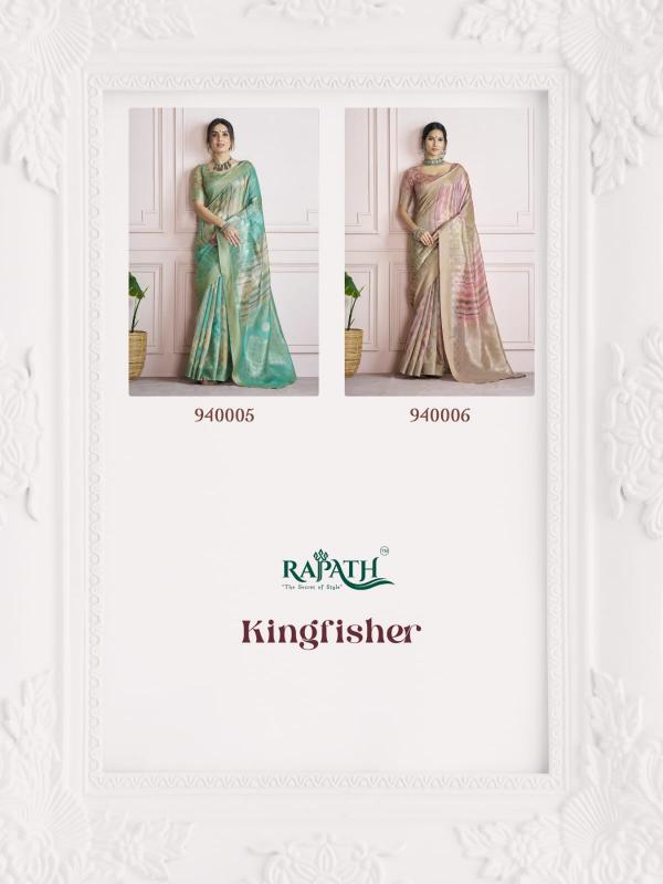 Rajpath Kingfisher Handloom Khadi Silk Digital Printed Saree from india to usa