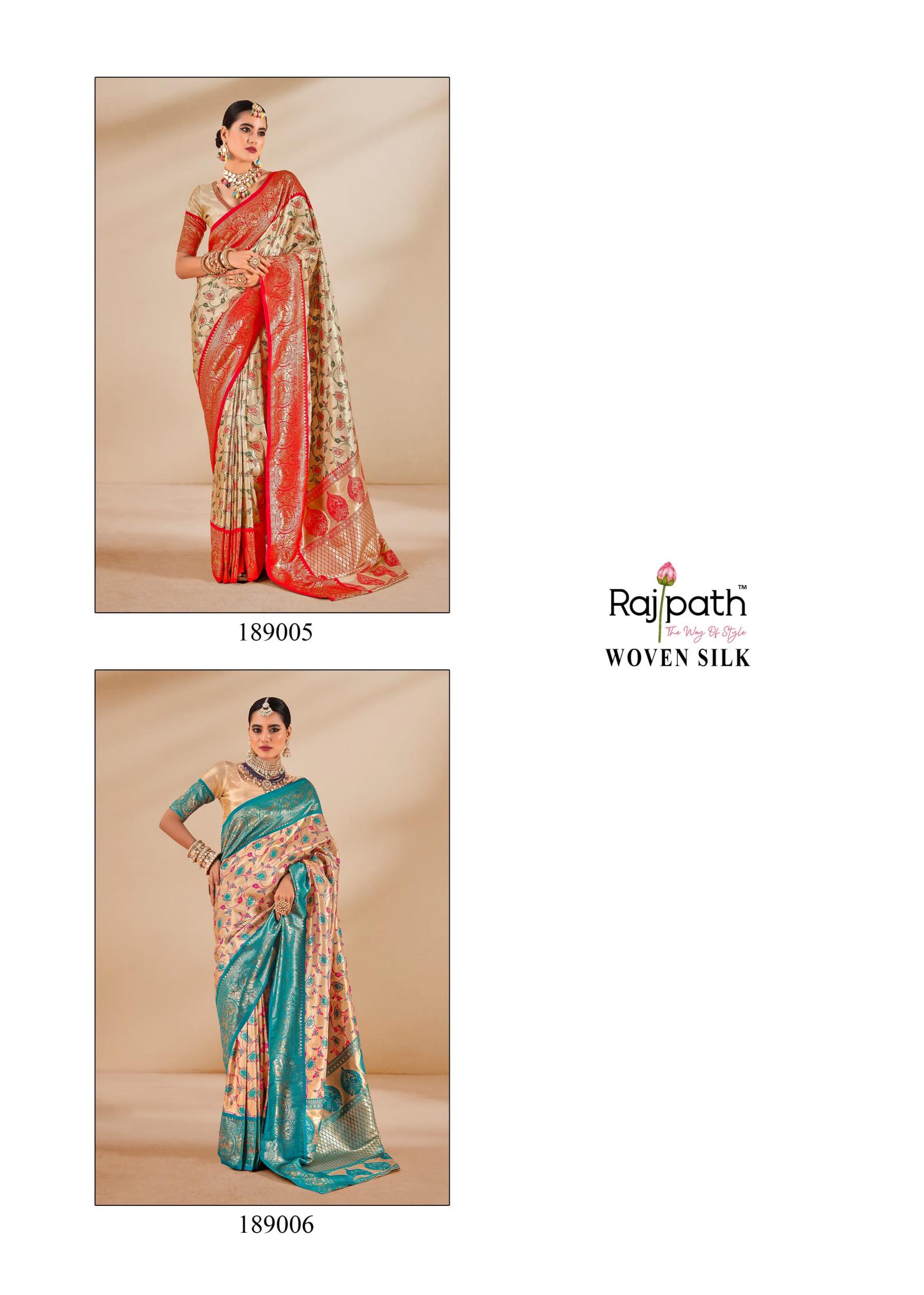 Rajpath Satrangi Tissue Silk Fancy fab india sarees