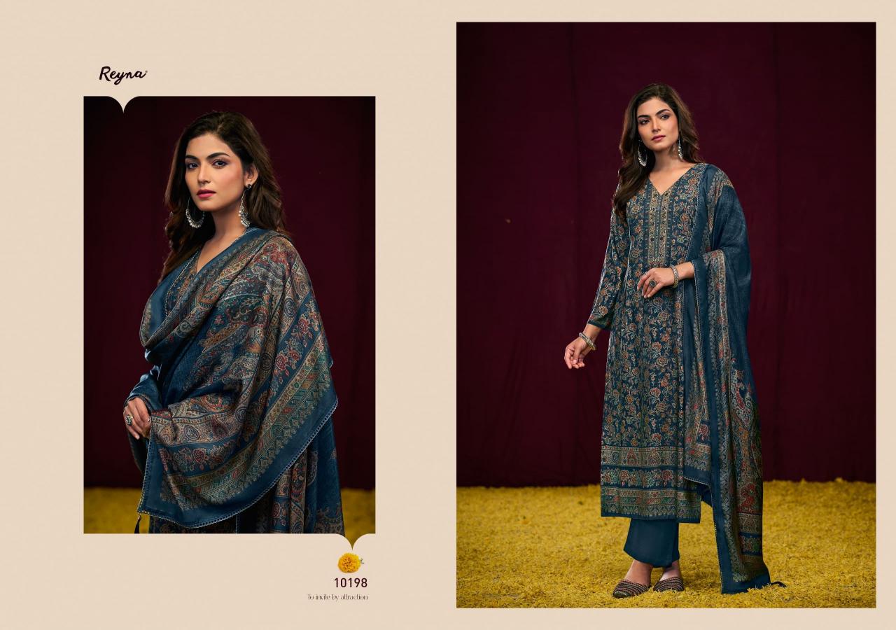 Reyna Rashi Pashmina Digital Printed Salwar Kameez Wholesale Catalog