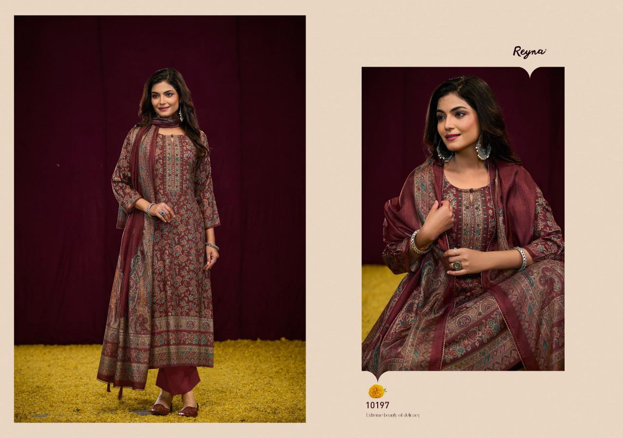 Reyna Rashi Pashmina Digital Printed Salwar Kameez Wholesale Catalog