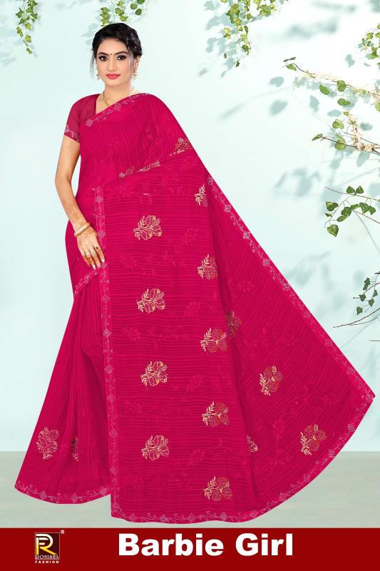 Ronisha Barbie girl Surat ka Wholesale Saree Bazaar