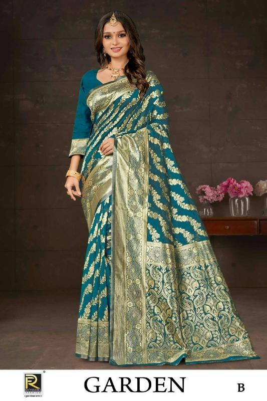 Ronisha Garden Banarasi Saree price in india