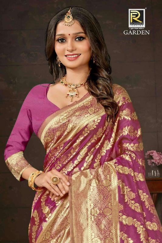 Ronisha Garden Banarasi Saree price in india