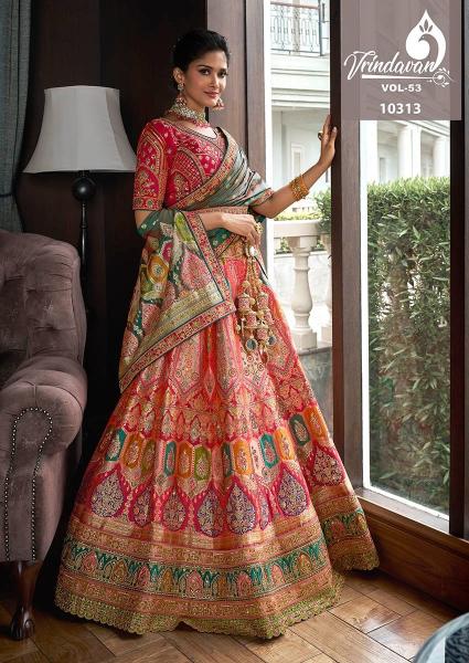 Royal Vrindavan Vol 53 Banarasi Lehenga Wholesale Catalog