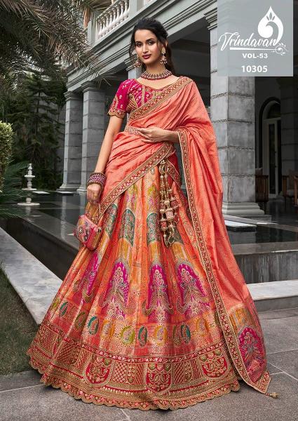 Royal Vrindavan Vol 53 Banarasi Lehenga Wholesale Catalog