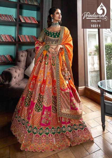 Royal Vrindavan Vol 53 Banarasi Lehenga Wholesale Catalog