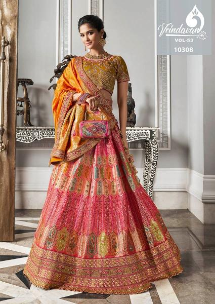 Royal Vrindavan Vol 53 Banarasi Lehenga Wholesale Catalog