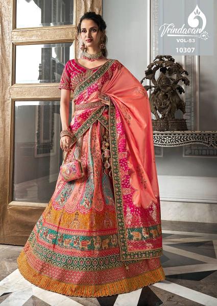 Royal Vrindavan Vol 53 Banarasi Lehenga Wholesale Catalog