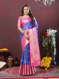 Sabella Blue 283 online shopping cotton sarees in india