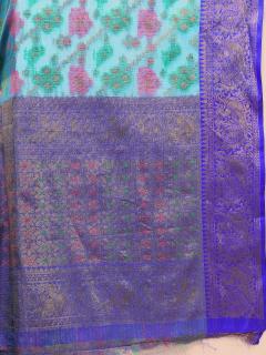 Sabella Blue 284 organic cotton sarees india