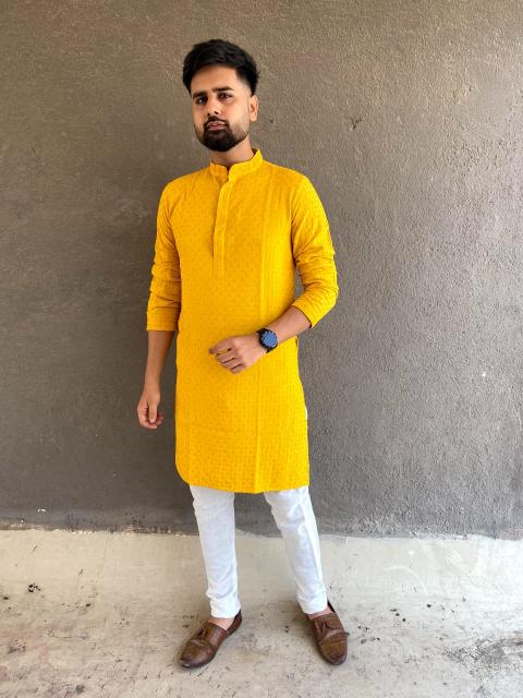 Sabella Chikan kurta Mens Wear Wholesale Catalog