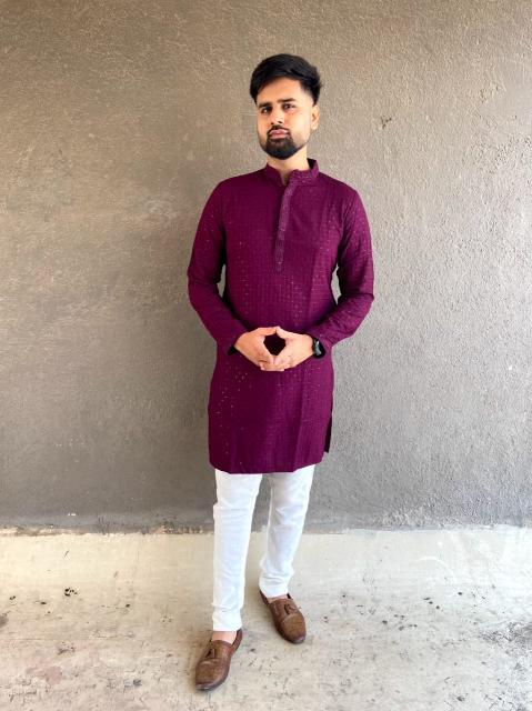 Sabella Chikan kurta Mens Wear Wholesale Catalog