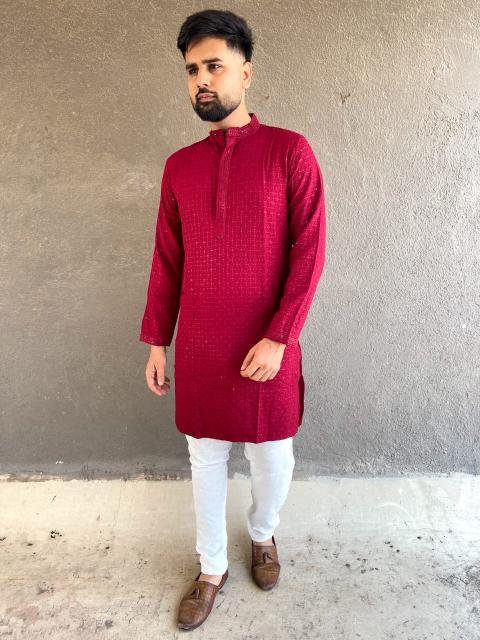 Sabella Chikan kurta Mens Wear Wholesale Catalog