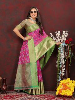 Sabella Pink 284 plain cotton sarees online india