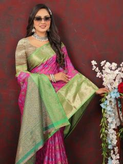 Sabella Pink 284 plain cotton sarees online india