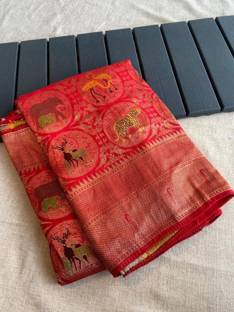 Sabella Pure Soft Banarasi Matka Silk bridal sarees price in india