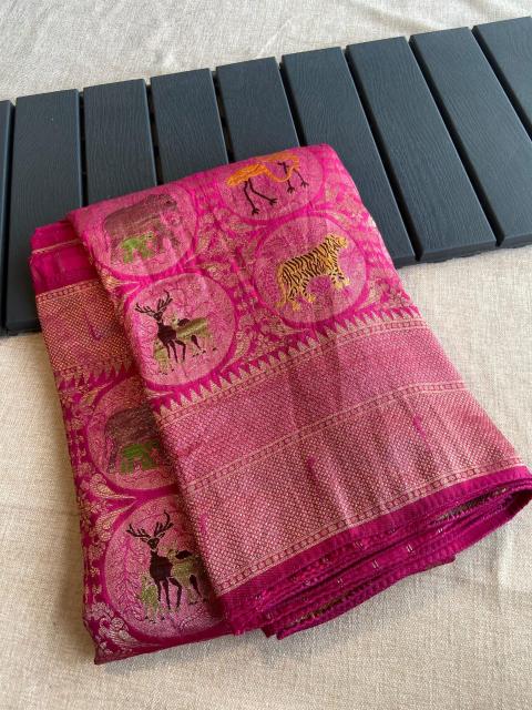 Sabella Pure Soft Banarasi Matka Silk bridal sarees price in india